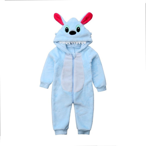 Kigurumi Stitch Pijama Mameluco Disfraz Niño Niña Bebés
