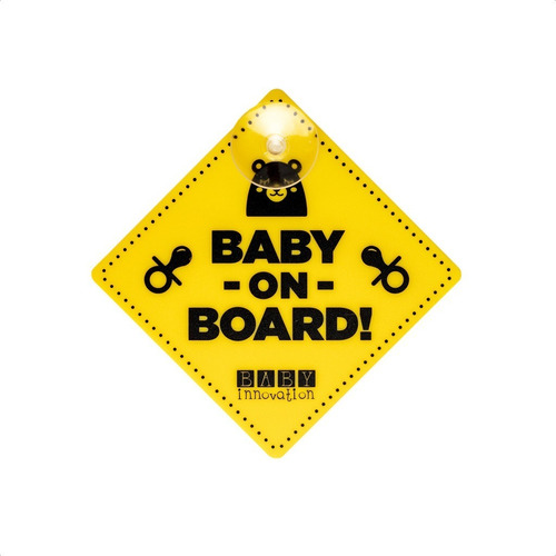 Imagen 1 de 4 de Cartel Baby On Board Para Auto Seguridad - Baby Innovation