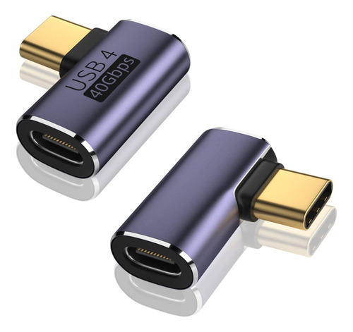 V Vcom Adaptador Usb C De 90 Grados (paquete De 2), Transfer