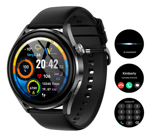 Reloj Inteligente Para Mujeres Y Hombres Con Bluetooth Call