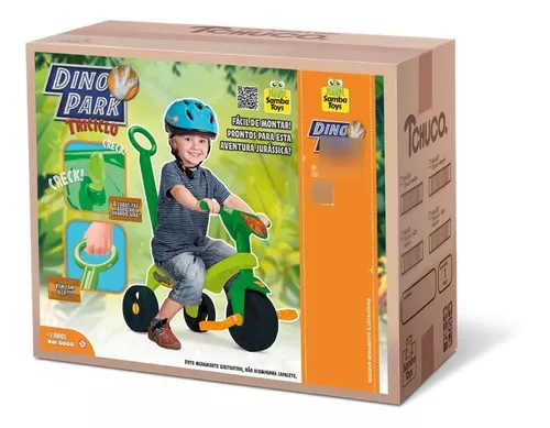 Triciclo Velotrol Motoca Infantil Empurrador Velocípede Dino