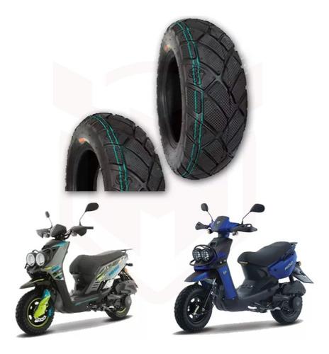 Lla-3014 Llanta 130/90-10 Rudos Biker 4 Capas