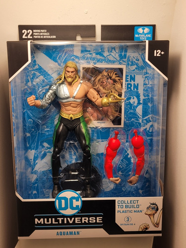 Aquaman- Jla- Dc Multiverse -collect To Build Plastic Man. (Usado)