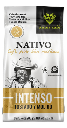 Café Tostado Y Molido Amor Café Nativo Intenso 200g