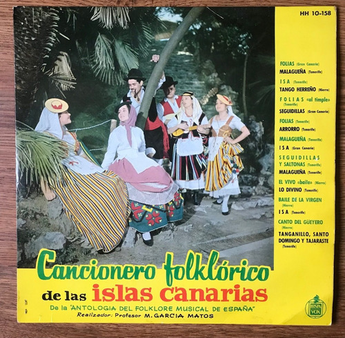 Vinilo -  Cancionero Folklórico De Las Islas Canarias