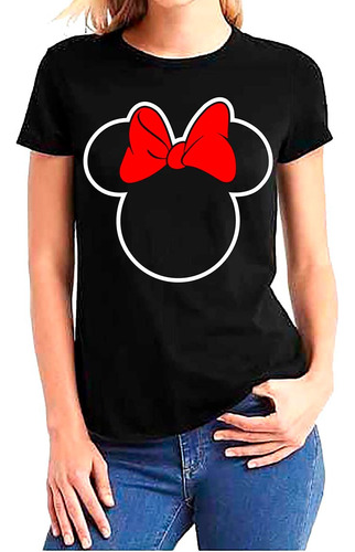 Hermosa Polera De Dama De Minnie Mouse 100% Algodón