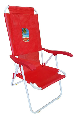 Silla Playera Solcito Reposera Plegable Acero 5 Posiciones