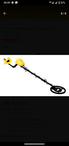 Imagem 2 de 5 de Detector De Metal