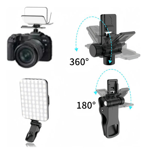 Luz Led Recargable Para Selfies, Luz De Relleno