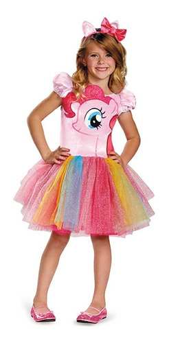 Disfraz Para Niña Pinkie Pie My Little Pony Tutú Talla S