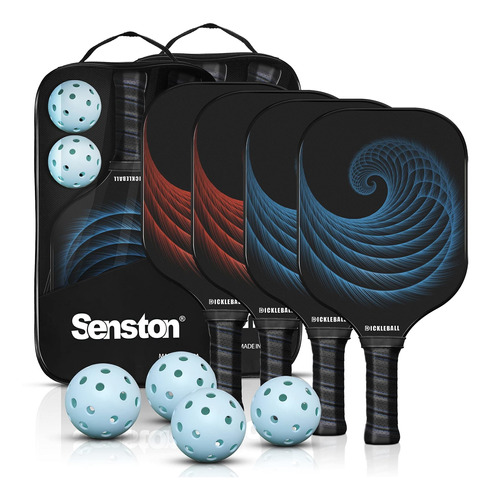 Senston Pickleball Juego 4 2 Profesional Pepinillo Panal