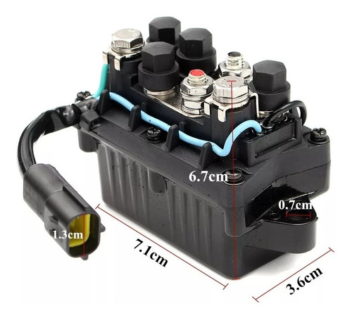 Imagem 7 de 9 de Relé Power Trim Motor De Popa Yamaha 40hp À 200hp 2 Pinos