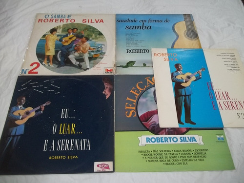 Lp Vinil - Roberto Silva - 5 Discos