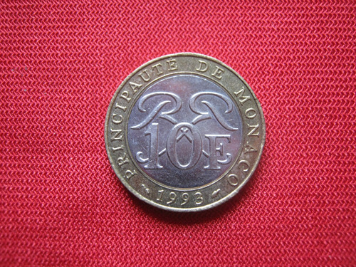 Mónaco 10 Francos 1933 Bimetal 