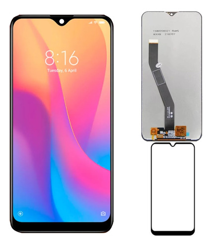 Tela Display Frontal Compatível Com Redmi 8 8a
