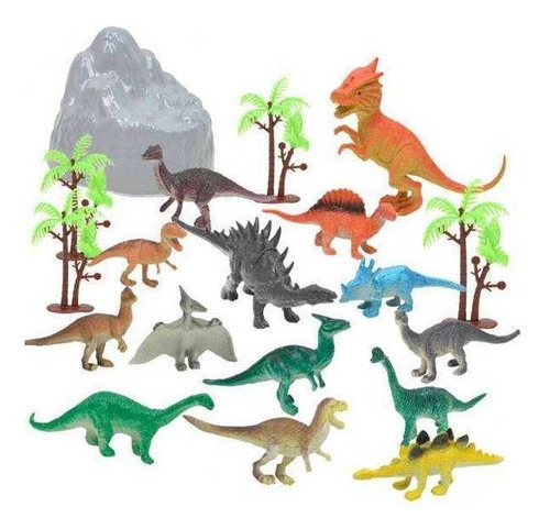 Imagen 1 de 7 de 3x Paquete De 19 Figuras De Dinosaurios De Plástico Modelo