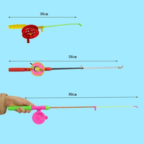 Cañas De Pescar Para Niños, Cometas, Cañas De Pescar Elástic