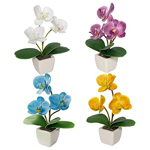 Mini Orquídeas Artificiales Phalaenopsis  Conjunto De ...