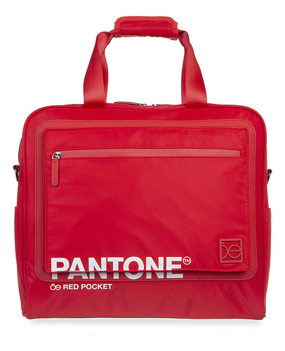 Duffle Bag De Viaje Textil Oe X Pantone Unisex Color Rojo