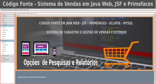 Código Fonte Do Sistema De Gestão De Vendas Em Java Web