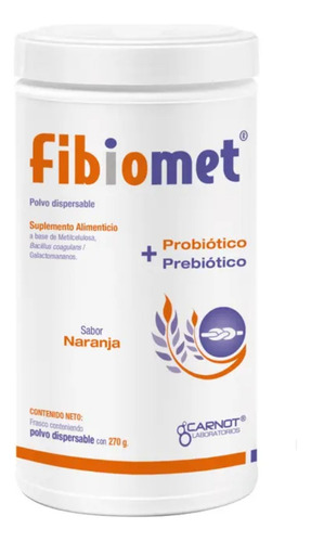 Fibiomet Polvo Frasco Con 270 G - Naranja Naranja