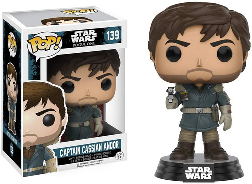 Muñeco Funko Pop Captain Cassian Andor Star Wars Colec Rdf1