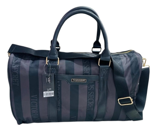 The Vs Getaway Duffle Bag Black Iconic Stripe Negro