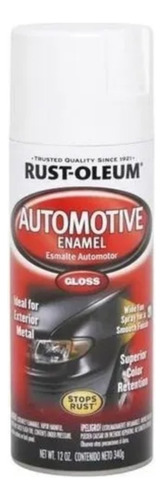 Esmalte En Aerosol Para Uso Automotor Rust Oleum Color Blanco Brillante