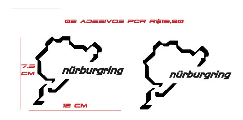 Adesivo Nurburgring Circuíto Pista