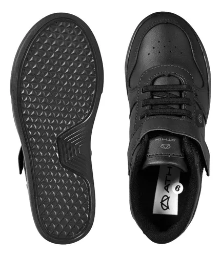 Zapatilla Niño Colegial Athix Reforzada Abrojo Liviana Funny