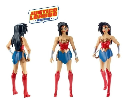 Boneco Mulher Maravilha Action Mattel 30cm Articulado.