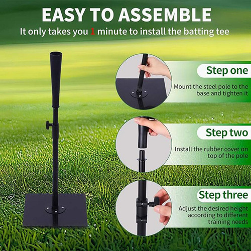 Tee De Bateo De Béisbol Con Altura Ajustable Equipo De