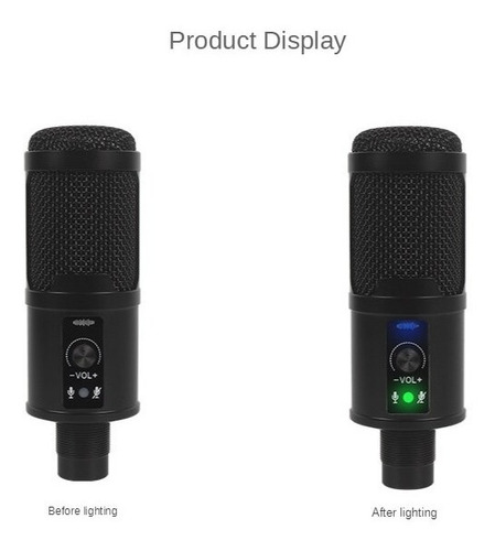 Microfono Condensador Usb Bm-65 Cardiode Tripode+filtro+mute