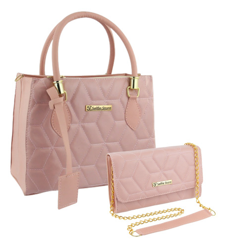 Bolsa Pequena Com Bolsa Média Kit 2peças Varias Cores