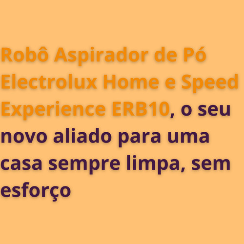Robô Aspirador Erb10 Limpeza Que Aspira E Passa Pano Bivolt