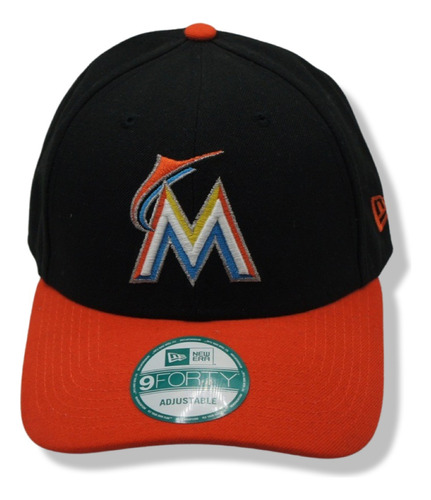 Gorra New Era 9forty Florida Marlins Naranja 100% Original