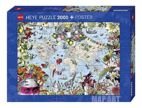 Imagen 1 de 3 de Puzzle 2000 Pz - Quirky World Pabuku- Heye 29913