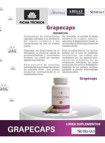 Grapecaps, Nutrisay Solo De Sisay.