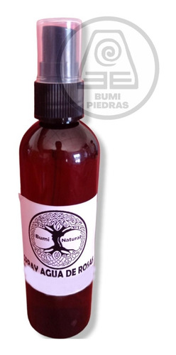 Imagen 1 de 8 de Agua De Rosas Perfume Mágico Grande 120 Cc Bumi Piedras