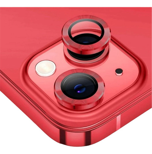 Vidrio Protector Lente De Camara Para iPhone 13 Rojo Red