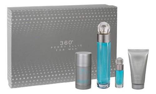 360° Set 360 Perry Ellis 4 Pz Set 360 Men Eau De Toilette 100 ml Para Hombre