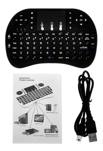 Imagen 4 de 8 de Mini Teclado Inalambrico Bluetooth Mousepad Tv Box Pc