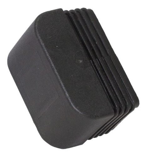 Ponteira Tampa Interna Retangular 50x30 Mm Preta 20 Unidades Cor Preto