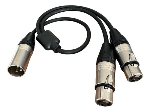 Cable Adaptador De Audio Xlr Macho A 2 Xlr Hembra Balanceado