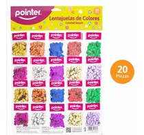 Comprar Lentejuelas De Colores 20 Piezas Pointer Mayor Y Detal 