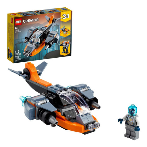 Lego Creator 3 En 1 Cyber ??drone Space Toys, Se Transforma