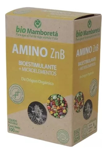 Amino Zbn Bioestimulante Orgánico Zinc Boro Mamboreta 100cc