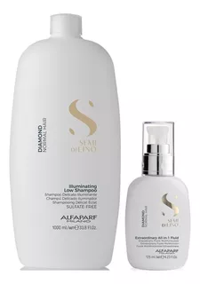 Shampoo Sin Sal 1000ml + Crema All In 1 Alfaparf Diamond