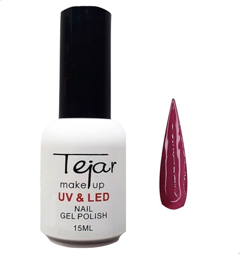 Esmalte Semipermanente Top Base Color Tejar Uv/ Led Color N 16 - Borravino