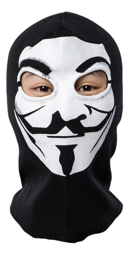 Máscara Pasamontaña Vendetta Disfraz V Venganza Anonymous